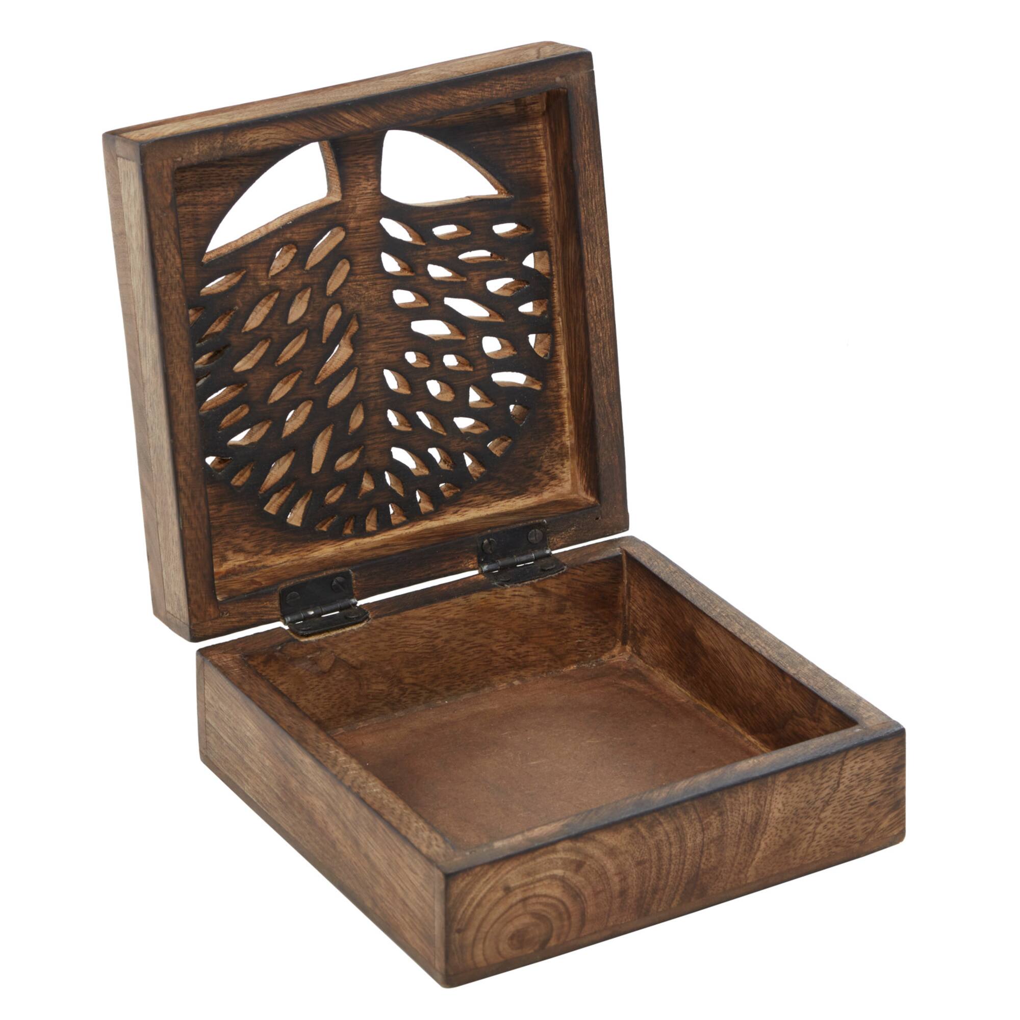 Brown Mango Wood Natural Box Set